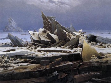 Caspar David Friedrich Painting - The Sea Of Ice Romantic Caspar David Friedrich
